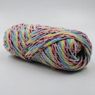 Pink, Light Blue, Maroon and Yellow Flat Drawstring Cord sample, design MT-1D5258E1, view 2