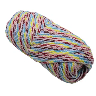 Pink, Light Blue, Maroon and Yellow Flat Drawstring Cord sample, design MT-1D5258E1, view 6