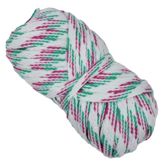 White, Magenta and Green Flat Drawstring Cord sample, design MT-642A67C9, view 6