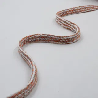 Off-White, Orange and Grey Flat Drawstring Cord sample, design MT-ADAAD2B4, view 4