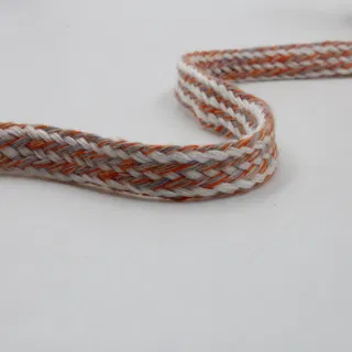 Off-White, Orange and Grey Flat Drawstring Cord sample, design MT-ADAAD2B4, view 5