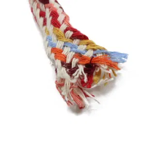 Cream, Red and Yellow Multicolour Flat Drawstring Cord sample, design MT-CCE7518F, view 9