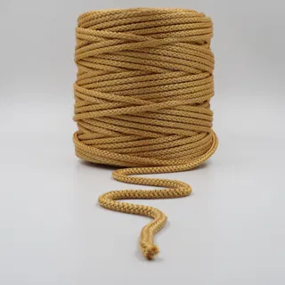 Mustard Gold Knitted Cord sample, design MT-7CAA8D70, view 2
