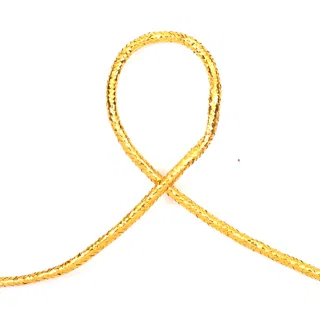 Metallic Gold Braided Cord, Frayed-End Hank sample, design MT-67529B30, view 2
