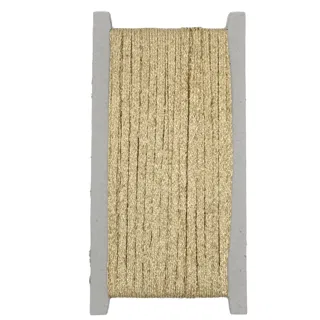 Metallic Gold Flat Braided Trim sample, design MT-5827710D, view 7