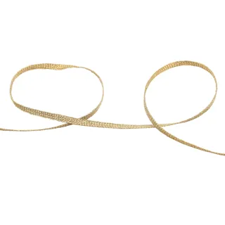 Gold Tone Narrow Flat Braided Trim sample, design MT-E50E8C62, view 2