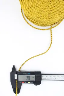Gold Metallic Twisted Macrame Cord sample, design MT-61D87751, view 3