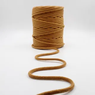 Golden Brown Round Braided Cord sample, design MT-065CA437, view 3