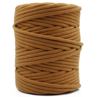 Golden Brown Round Braided Cord sample, design MT-065CA437, view 5