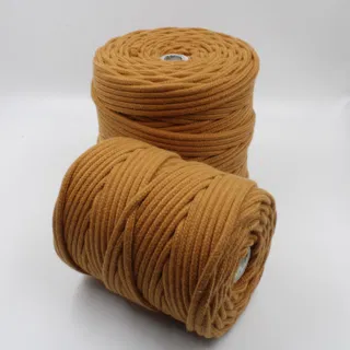 Golden Brown Round Braided Cord sample, design MT-065CA437, view 9