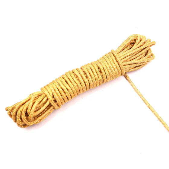 Golden Yellow Braided Cord, Mustard Shade