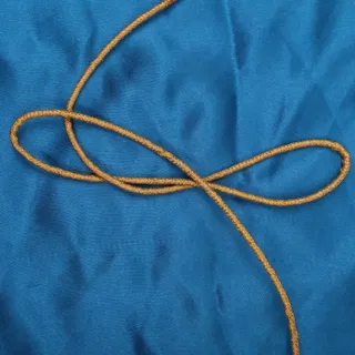Golden Yellow Braided Cord, Mustard Shade sample, design MT-089A675D, view 4