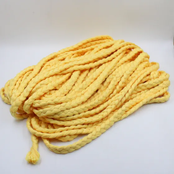 Golden Yellow Chunky Choti Braid, 12 mm