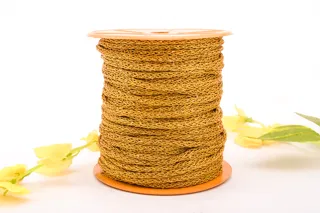 Golden Yellow Knitted Cord on a Flanged Reel sample, design MT-9D7CD4F7-09, view 4