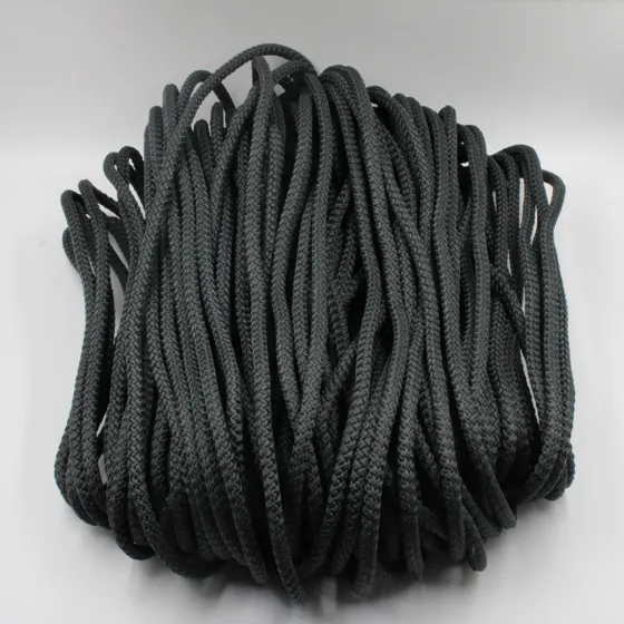 Charcoal Grey Decorative Braided Cord