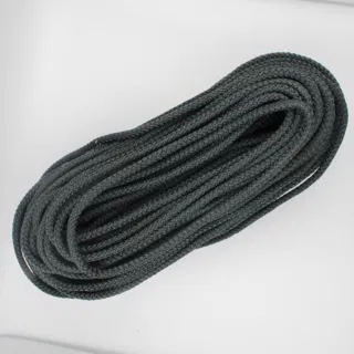 Charcoal Grey Decorative Braided Cord sample, design MT-62AAB479, view 2