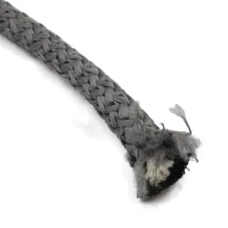 Mid Grey Decorative Braided Cord in a Tied Hank sample, design MT-EB34D606, view 6
