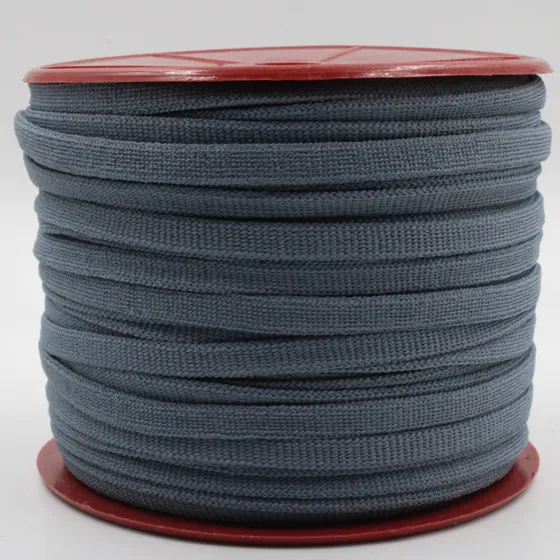 Slate Blue-Grey Elastic Tape on a Red Spool, 8 mm