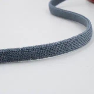 Slate Blue-Grey Elastic Tape on a Red Spool, 8 mm sample, design MT-68369FD1, view 2