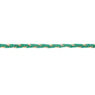 Green and Gold Plaited Choti Braid sample, design MT-0F0647B5, view 3