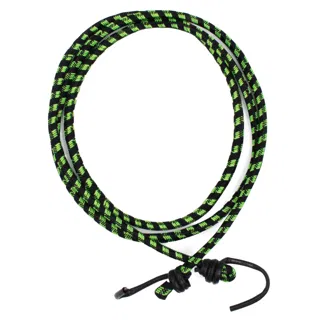 Black and Bright Green Bungee Shock Cord with Hooks sample, design MT-B9EAA2C8, view 4