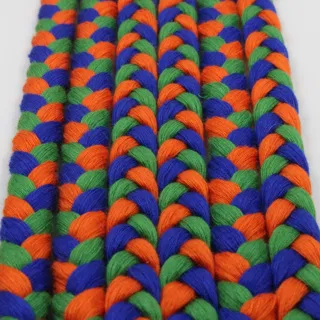 Green, Royal Blue and Orange Choti Braid sample, design MT-D3780A98, view 2