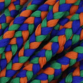 Green, Royal Blue and Orange Choti Braid sample, design MT-D3780A98, view 5