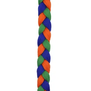 Green, Royal Blue and Orange Choti Braid sample, design MT-D3780A98, view 8
