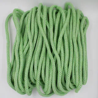 Light Green Mesh Covered Cord with Grey Core sample, design MT-09E8C07B, view 2