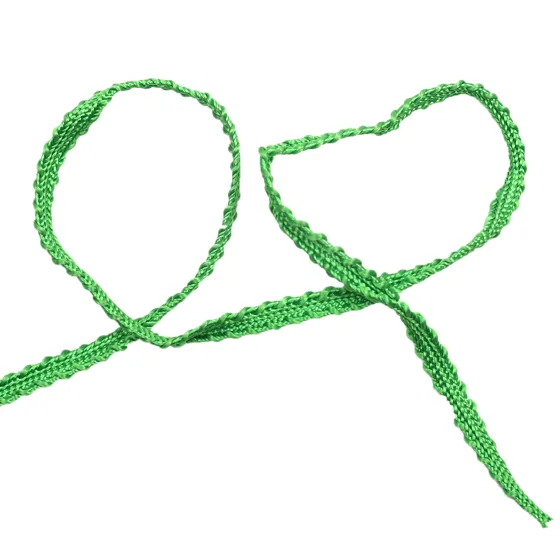 Bright Green Narrow Picot Braided Trim