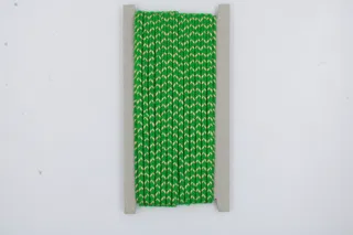 Bright Green and Gold Metallic Choti Braid sample, design MT-3742DD74, view 2