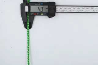Bright Green and Gold Metallic Choti Braid sample, design MT-3742DD74, view 5