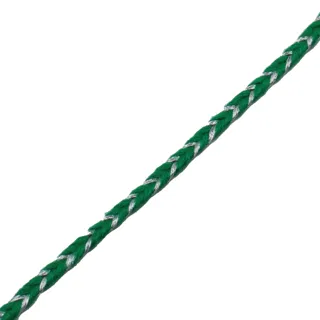 Emerald Green and Silver Metallic Choti Braid sample, design MT-99EBC68E, view 8