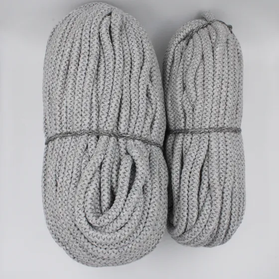 Light Grey Plaited-Look Covered Cord