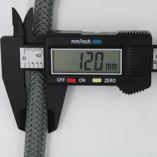 Mid Grey Open-Knit Covered Cord sample, design MT-7E19CA4B, view 4