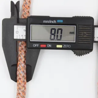 Peach and Grey Melange Covered Cord sample, design MT-87A3FD63, view 4