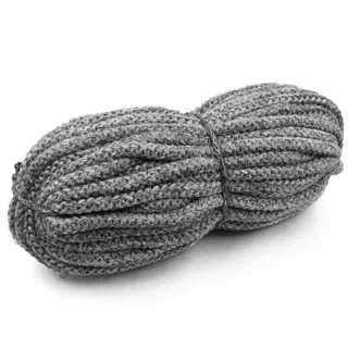 Flecked Grey Melange Covered Cord sample, design MT-F8BA07BA, view 5
