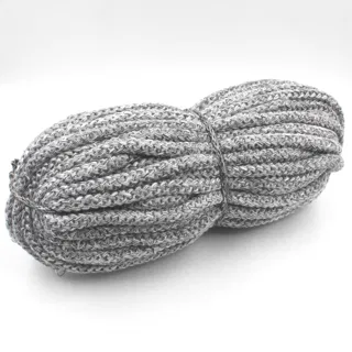 Flecked Grey Melange Covered Cord sample, design MT-F8BA07BA, view 7