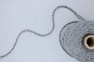 Grey Melange Round Braided Cord sample, design MT-CD8F44D2, view 3