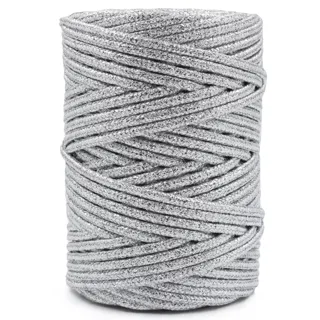 Silver Metallic Braided Cord, Full Spool sample, design MT-54097F84, view 5