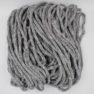 Grey Melange Chunky Macrame Cord, Twisted Rope sample, design MT-0593FFE6, view 2
