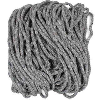 Grey Melange Chunky Macrame Cord, Twisted Rope sample, design MT-0593FFE6, view 6