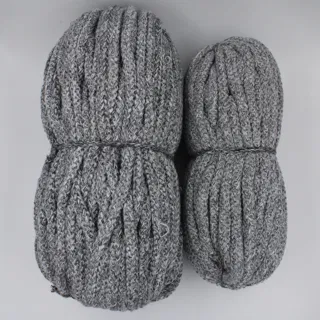 Light and Charcoal Grey Melange Covered Cord sample, design MT-BD0F6C96, view 7