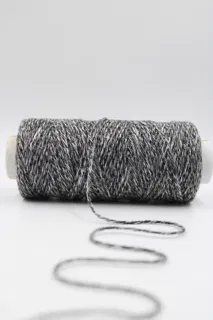 Grey Melange Twisted Macrame Thread, 2 mm sample, design MT-4718E6CB, view 2