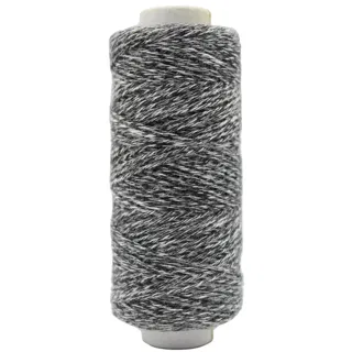 Grey Melange Twisted Macrame Thread, 2 mm sample, design MT-4718E6CB, view 5