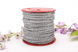 Light and Dark Grey Melange Knitted Cord sample, design MT-9D7CD4F7-21, view 4