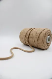 Light Brown Round Braided Cord sample, design MT-CE6D7BFC, view 5