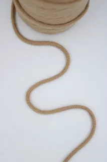 Light Brown Round Braided Cord sample, design MT-CE6D7BFC, view 6