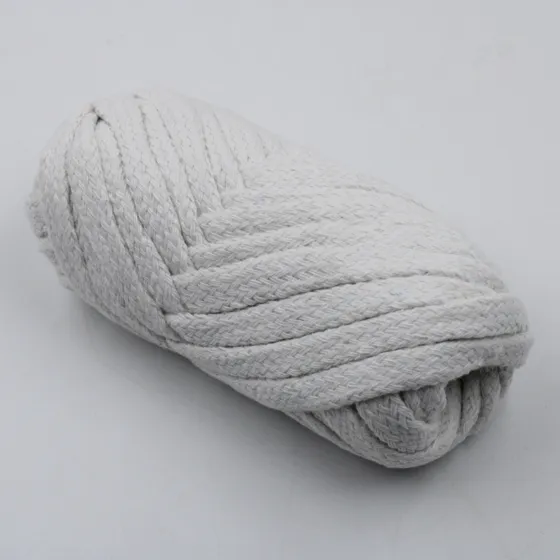 Light Grey Flat Drawstring Cord