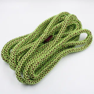 Lime Green Mesh Covered Cord with Maroon Core sample, design MT-4288AB02, view 3